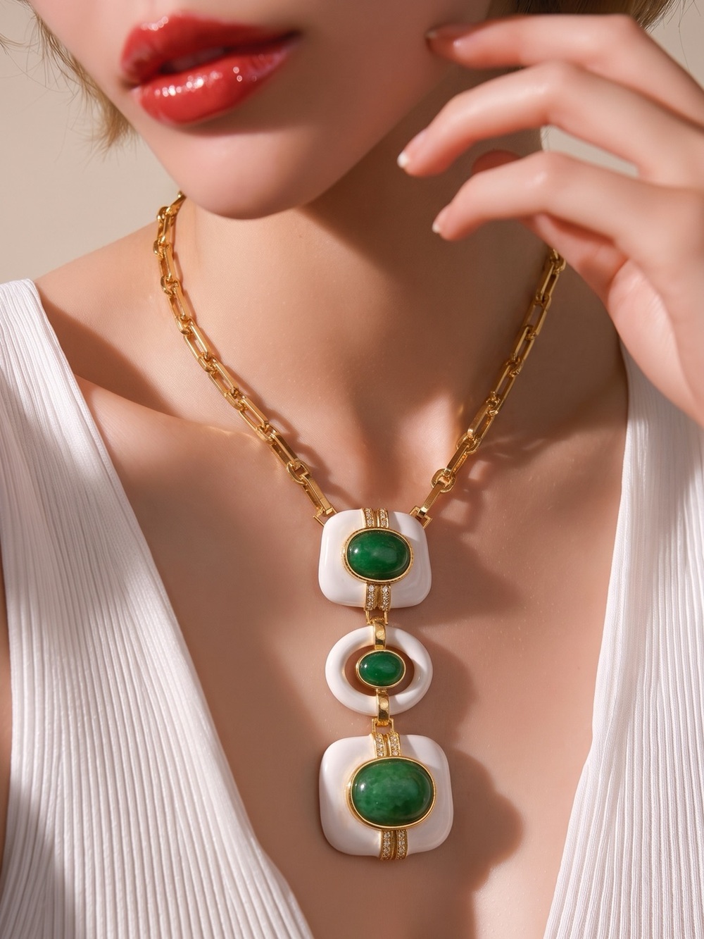 Catwalk Jon Jade Totem Necklace